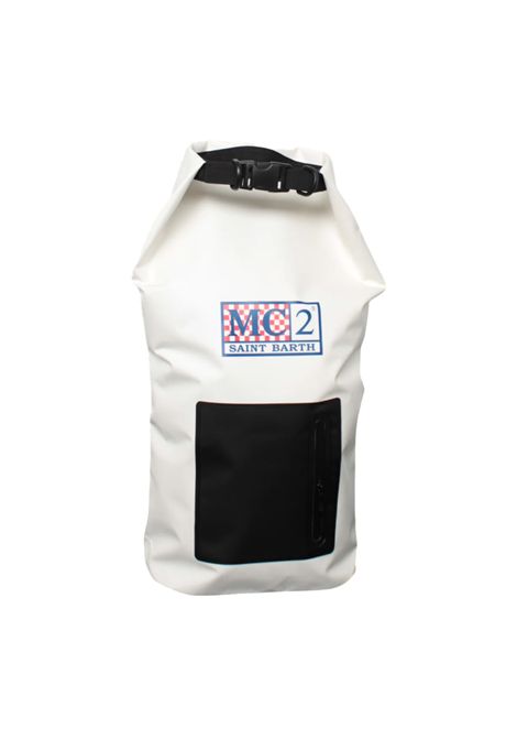 Zaino MC2 Saint Barth BACKPACKAQUA01985H Bianco logo tinta unita impermeabile MC2 SAINT BARTH | Zaini | BACKPACKAQUA01985H0100